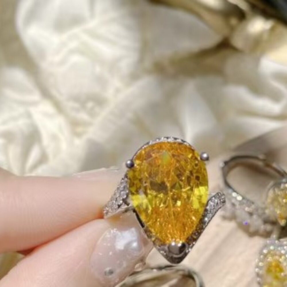 Lemon Cocktail Ring